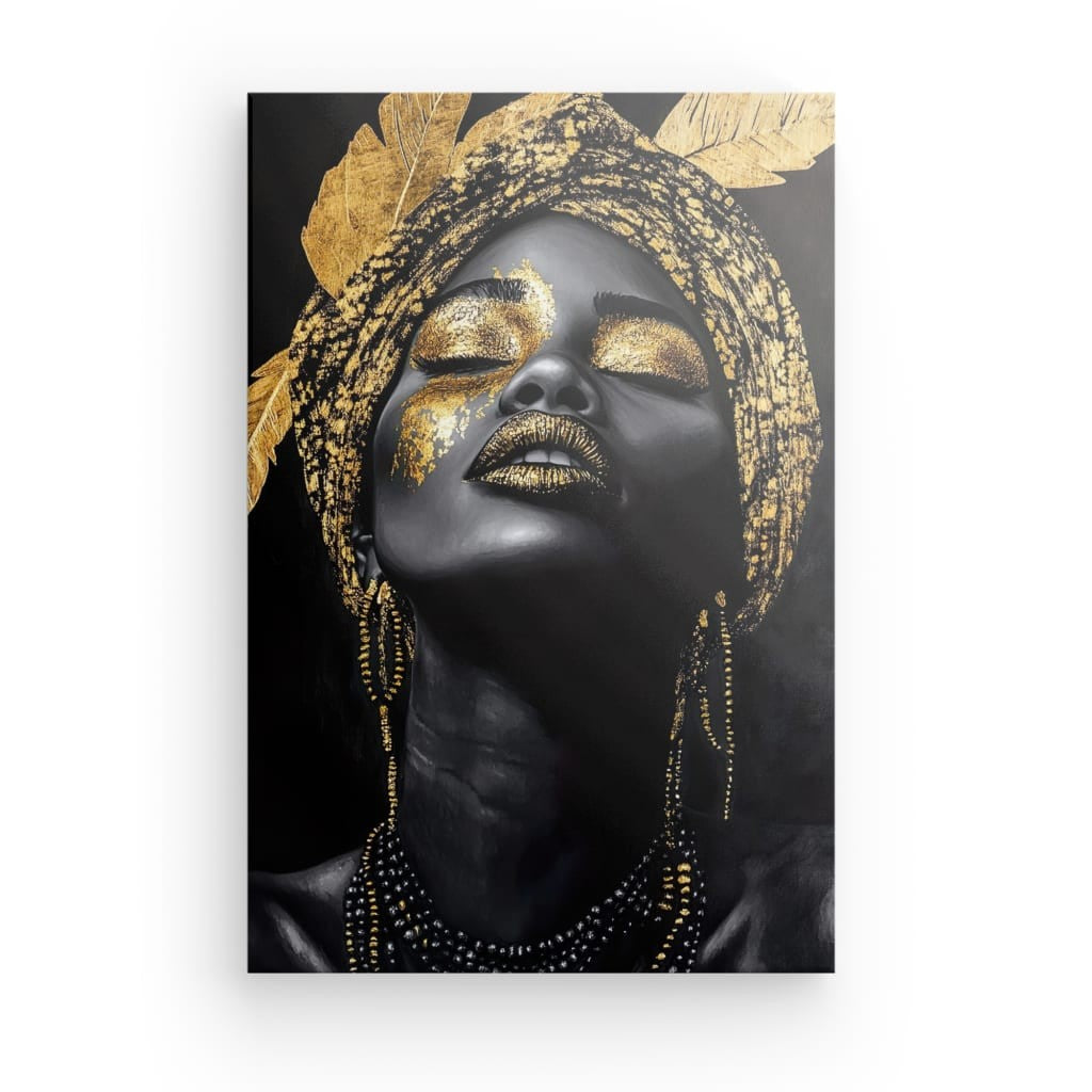 Tableau Reine d'Or Portrait Africain