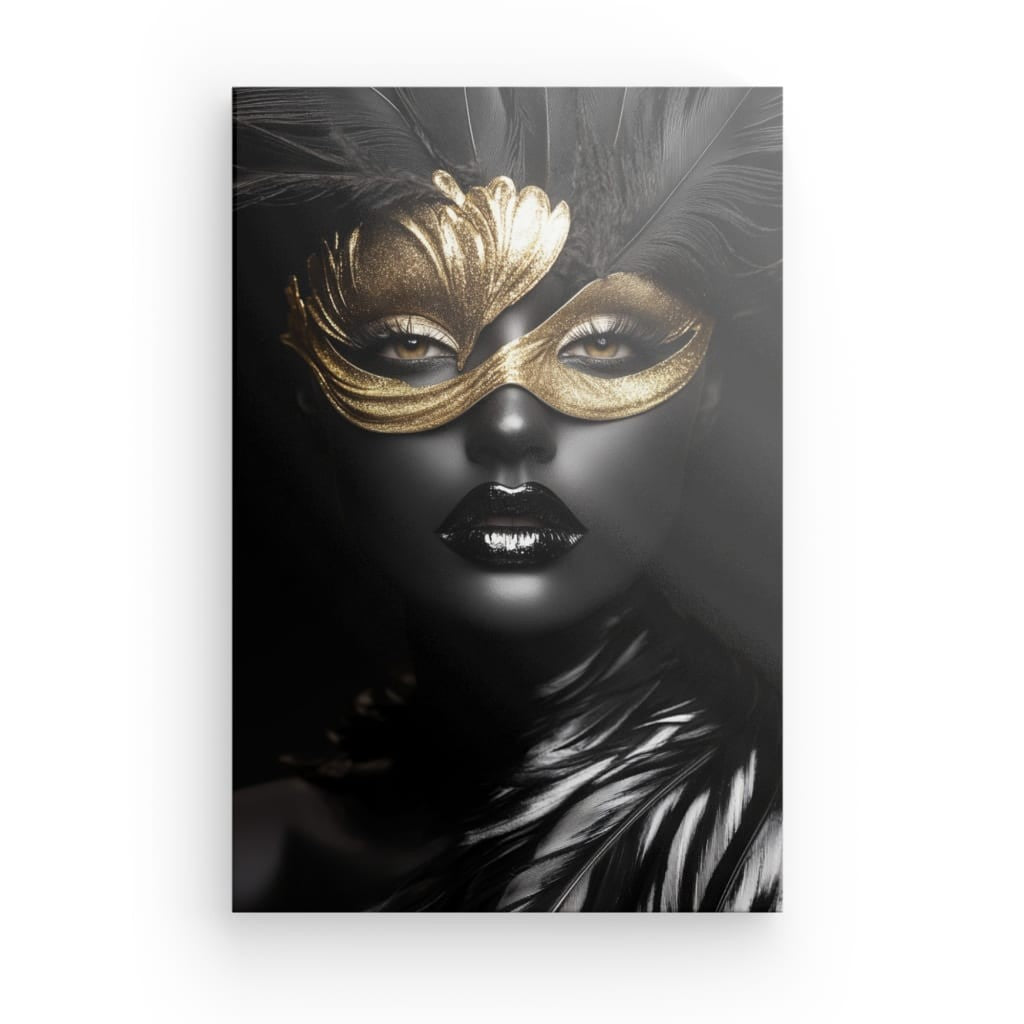 Tableau Masque Vénitien Or