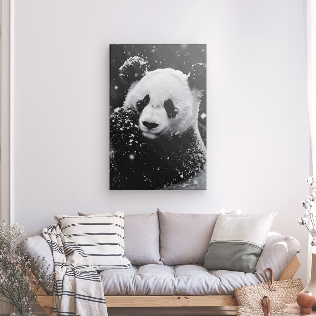 Tableau Panda monochrome